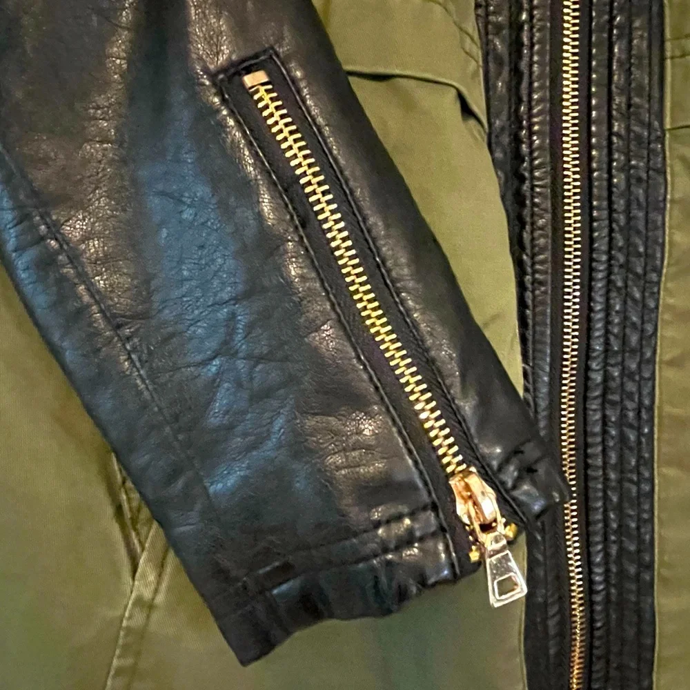 Mixed Material Jacket - Picture 5 of 7